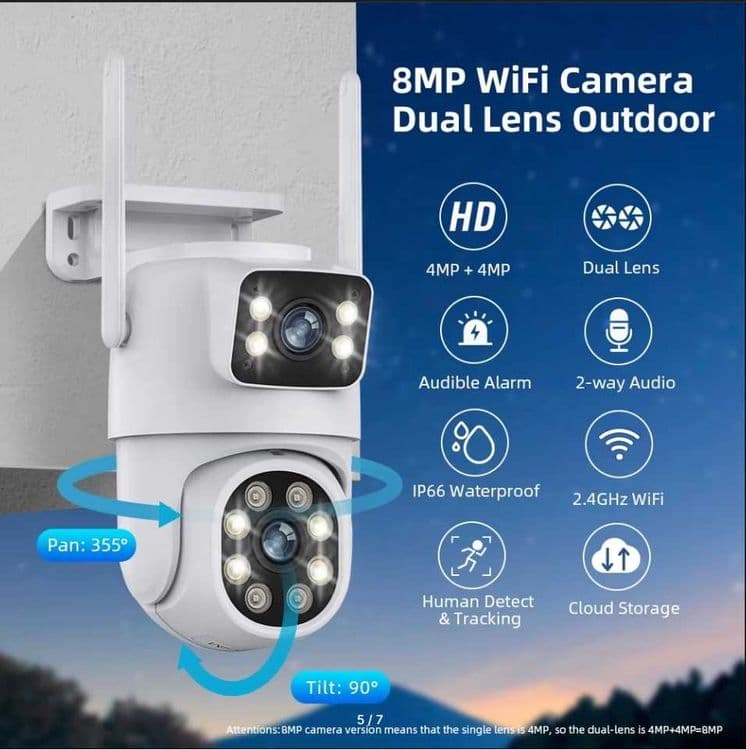 IP камера для дома Gadinan PTZ IP Camera A30 8MP 4K — 5