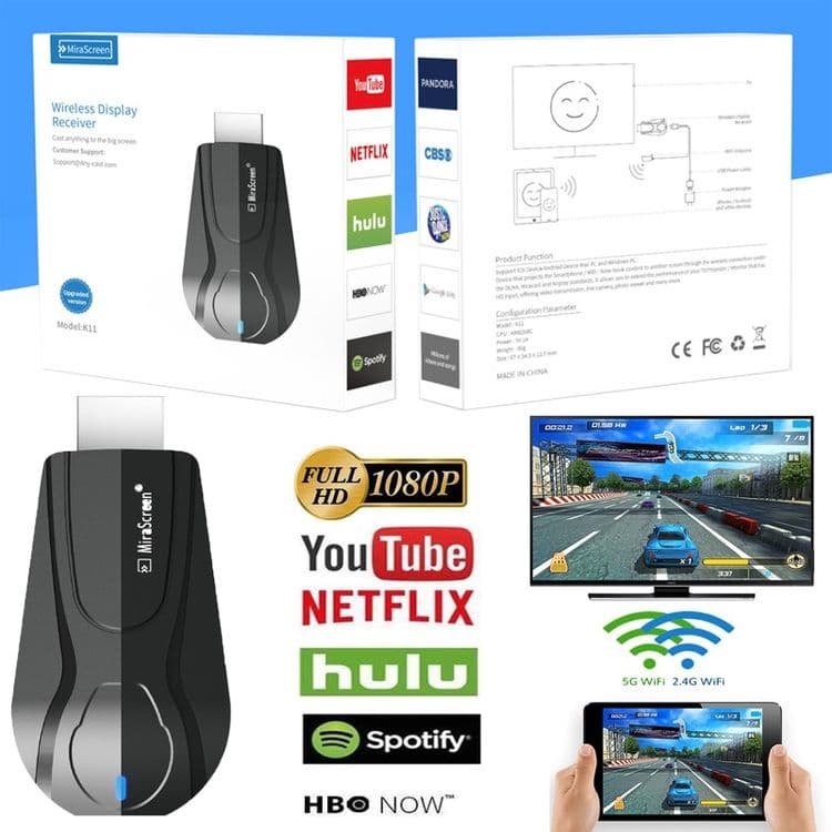 Новый HDMI/Wifi адаптер приставка Mirascreen k11 miracast android IOS — 1