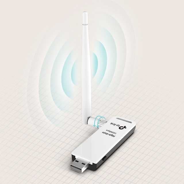 Wi-Fi адаптер TP-Link WN722N – мощный USB адаптер 150Mbps с антенной — 4