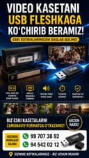 Eski Video kasetani usb o'tkazib beramiz