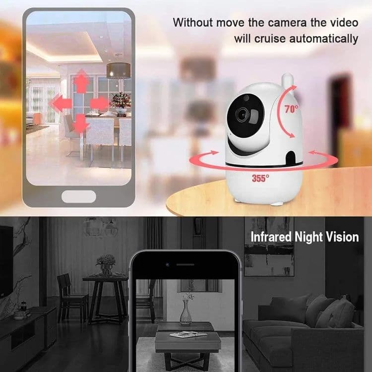 Доставка бесплатная Камера безопасности Wi-Fi 1080P HD! — 3
