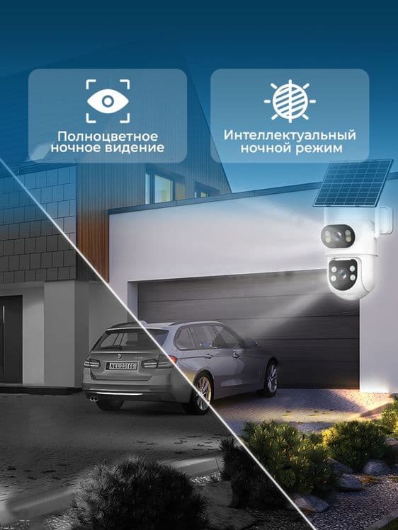 Солнечная камера с двойным объективом, 4G, Sim-картой quyosh kamera — 7
