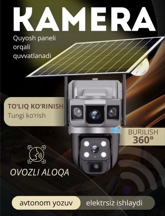 camera kamera 4G smart camera kuzatuv kamerasi — 1