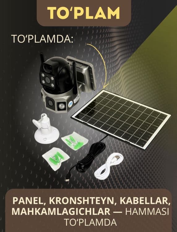 camera kamera 4G smart camera kuzatuv kamerasi — 3