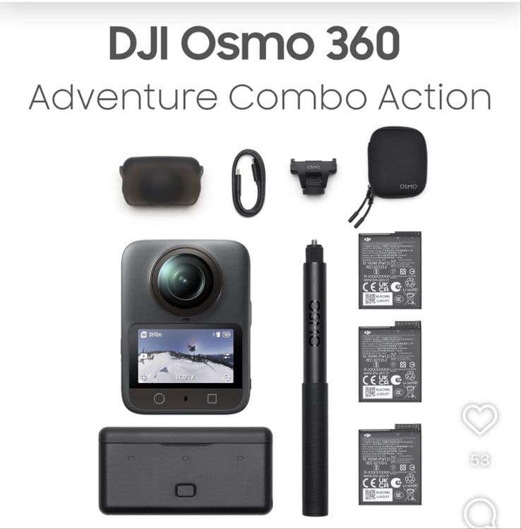 Новый. Dji osmo 360 adventure combo. action camera — 4