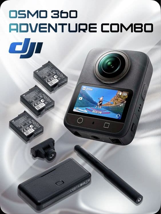 Новый. Dji osmo 360 adventure combo. action camera — 8