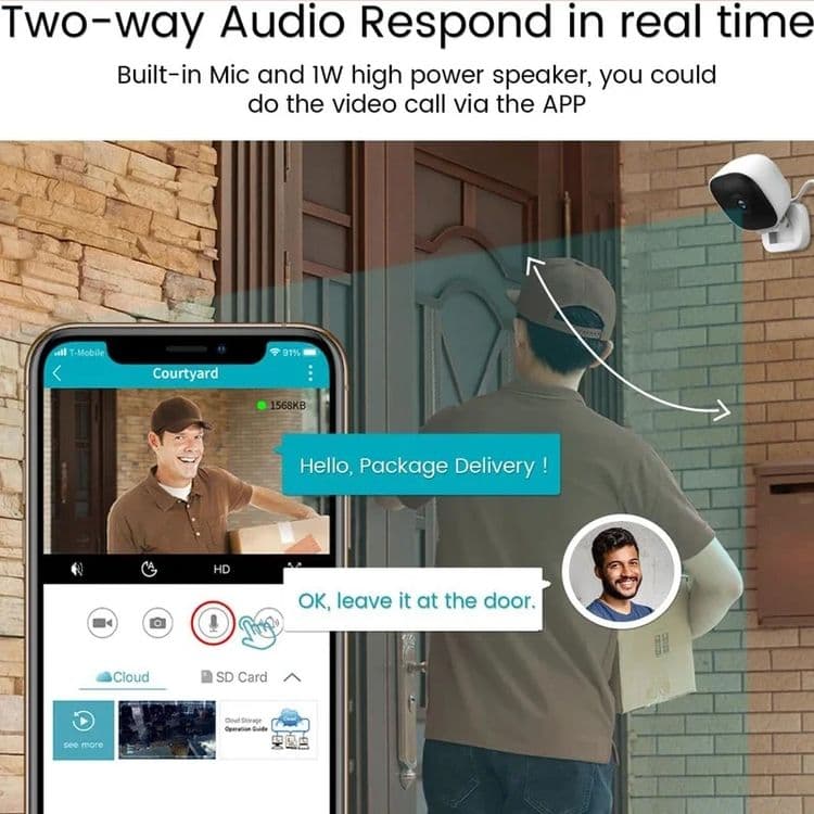 Мини Wi-Fi Камера Видео Наблюдения — 6