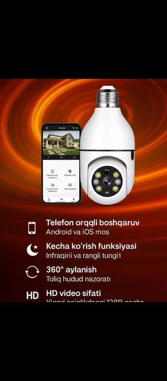 Wifi iCSee IP Kamera: Har tomonlama xavfsizlik va kuzatuv

 iCSee IP K — 1