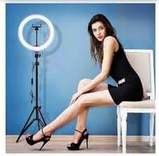 Кольцевая LED лампа со штативом.Штатив с лампой селфи — 3