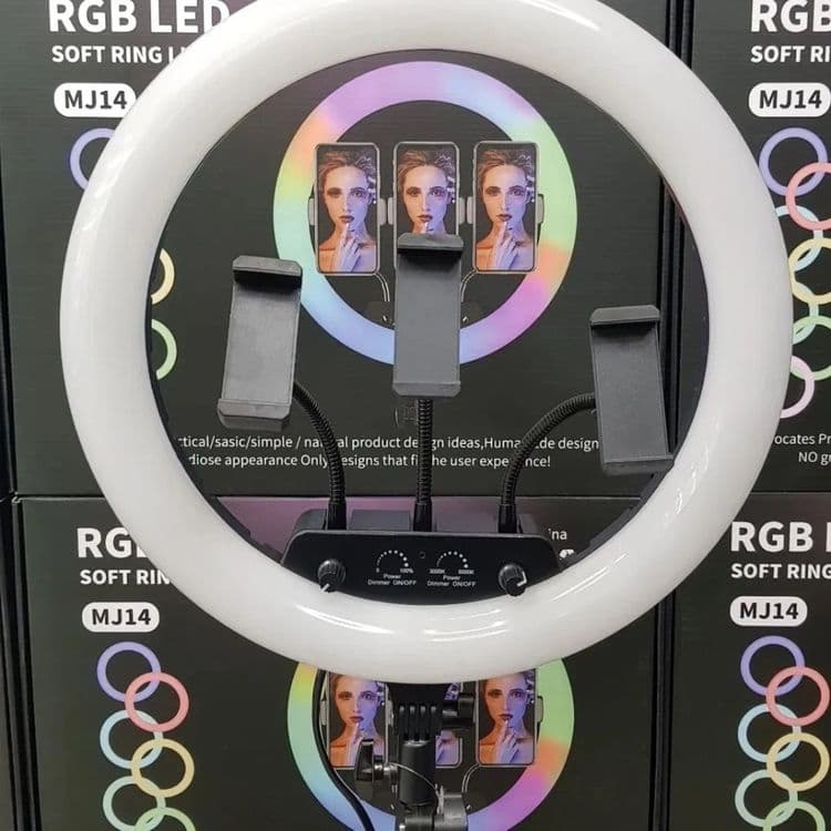Rgb lampa mj 14 + shtativ — 2