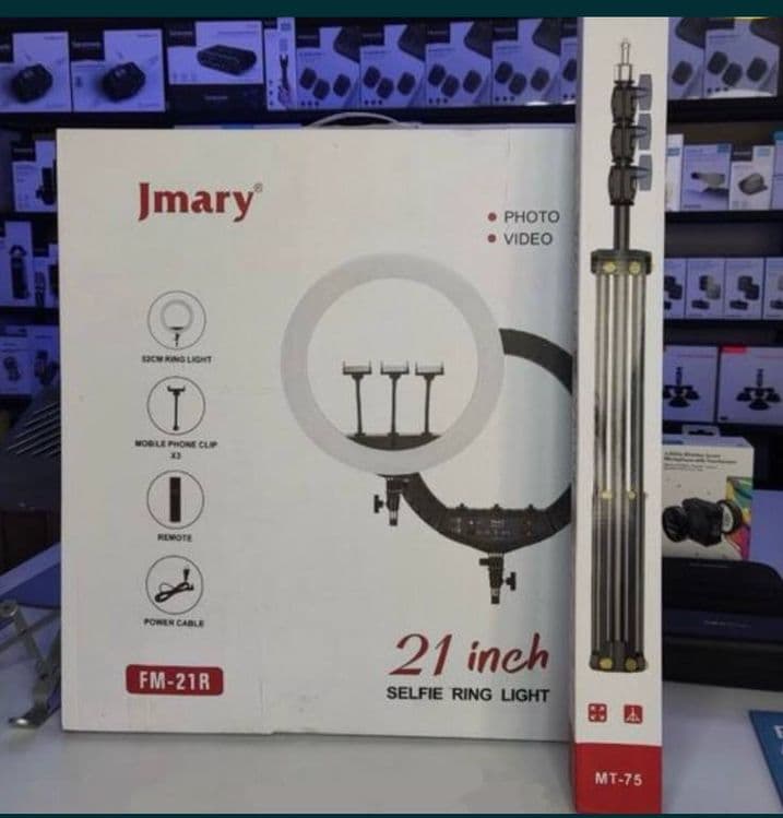 Jmary Кольцевая лампа 21R Lampa kalsevoy Jmary 21R shtativ — 3