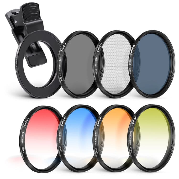 Набор фильтров NEEWER 52mm — ND, CPL, Soft, Gradient + держатель — 1