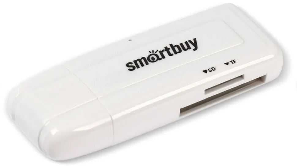 Картридер 705 Smartbuy, USB 3.0 SD/microSD, белый — 7