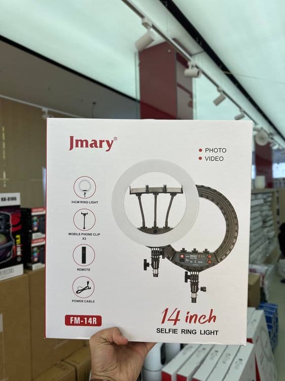 Круглая кольцевая лампа. Jmary Lampa. 21R.18R 14R. Гарантия и доставка — 5