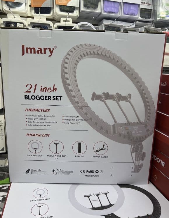 Shtativli Kalsevoy Lampa,Светодиодная кольцевая лампа c штативом Jmary — 4