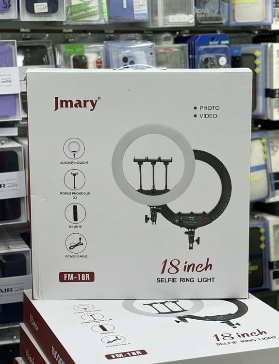 Shtativli Kalsevoy Lampa,Светодиодная кольцевая лампа c штативом Jmary — 5