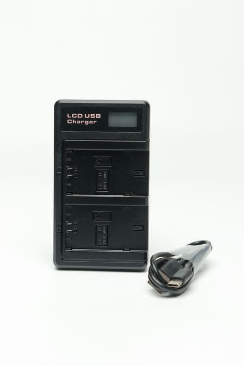 Sony NP-FZ100 Две батарейки + Двойная зарядка  (LCD USB Charger) — 2