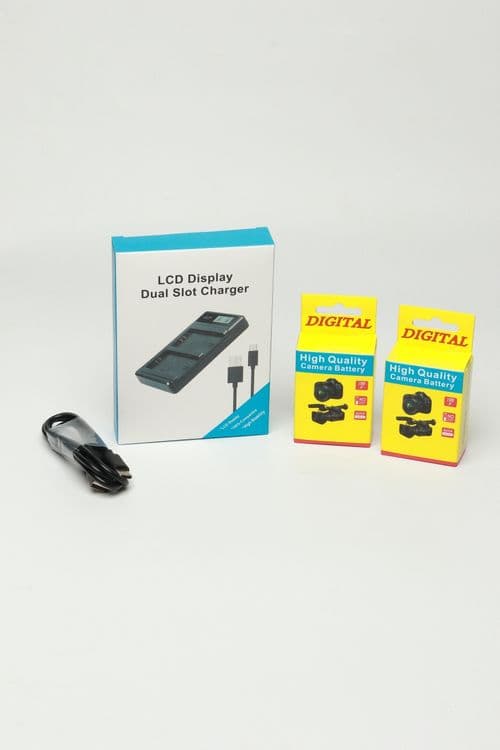 Sony NP-FZ100 Две батарейки + Двойная зарядка  (LCD USB Charger) — 7