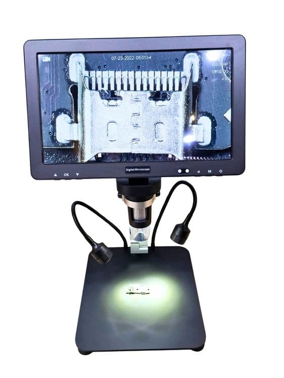Цифровой микроскоп HF Tools F-12D 10.1" IPS для ремонта телефонов и пл — 2