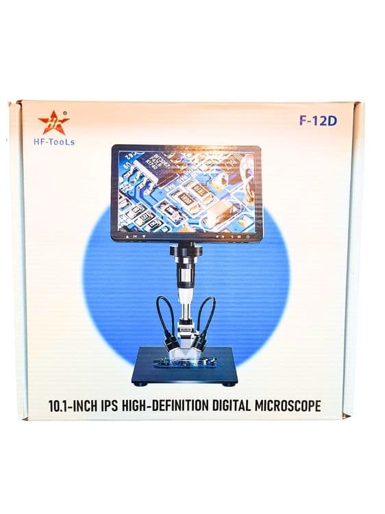 Цифровой микроскоп HF Tools F-12D 10.1" IPS для ремонта телефонов и пл — 5