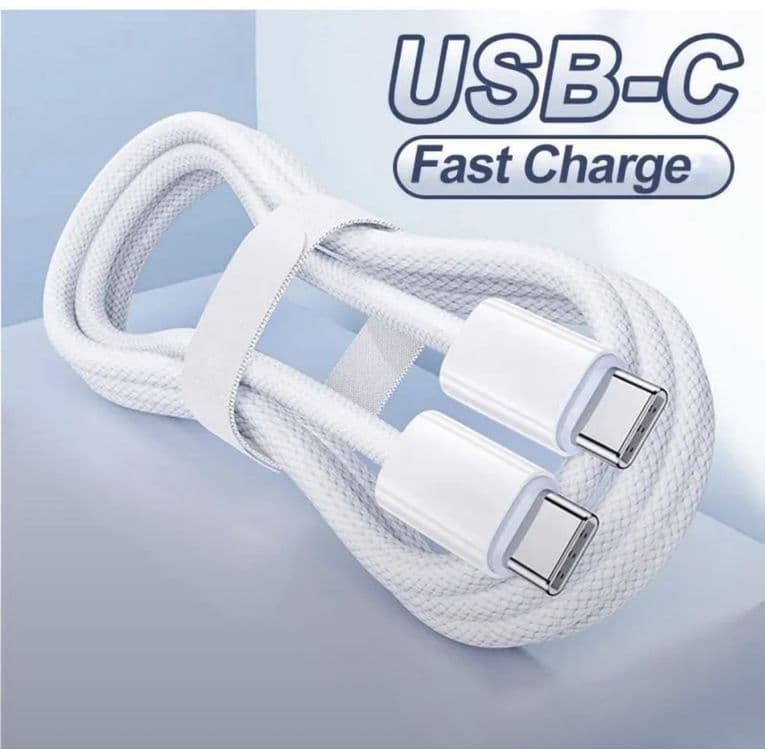 Type c плитенный кабель 2М для Iphone Ipad Macbook — 2