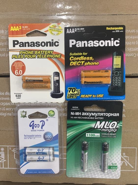 Аккумулятор для радиотелефона Panasonic батарейки — 3