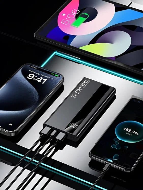 Powerbank Внешний аккумулятор 10 000 mA/h 22.W с быстрой зарядкой — 6
