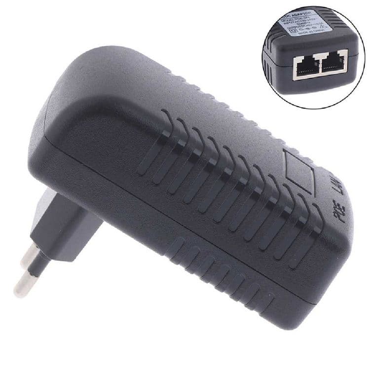 POE Ethernet адаптер AC DC 48V/500MA, 24W/1A, 18W/1A, 12V/2A — 3