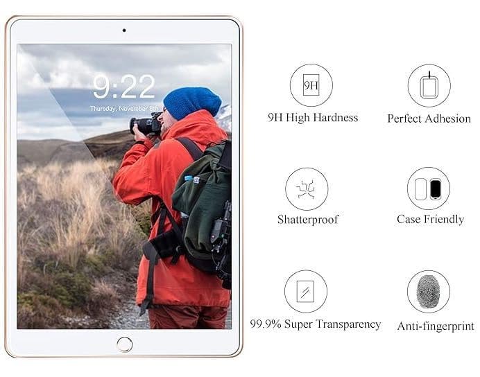 Защитное стекло для Apple iPad 9/8/7. Новое. Из США. — 4