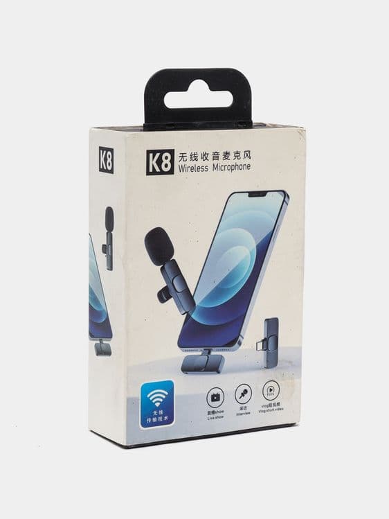 Беспроводной микрофон K8-K9 петличка для iPhone + Android — 4