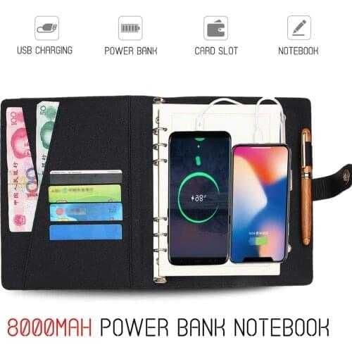 Смарт-блокнот Power Bank. c беспроводной зарядкой, USB флешкой — 1