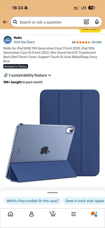 Чехол для Ipad A(16) 11 поколения — 2