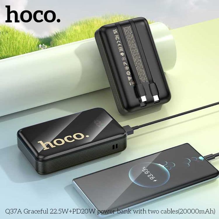 Hoco Q37A Graceful 22.5W+PD20W 20000mAh Power Bank for iPhone 16 — 2