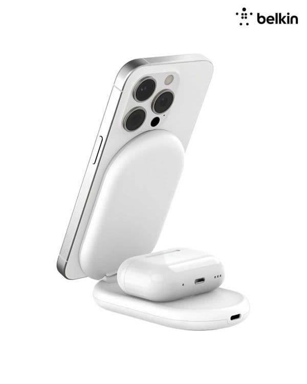 Беспроводная зарядка Belkin 2-in-1 Magnetic Foldable Wireless Charger — 3