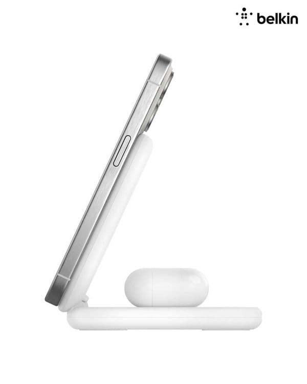 Беспроводная зарядка Belkin 2-in-1 Magnetic Foldable Wireless Charger — 4