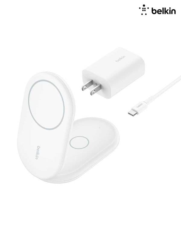 Беспроводная зарядка Belkin 2-in-1 Magnetic Foldable Wireless Charger — 6