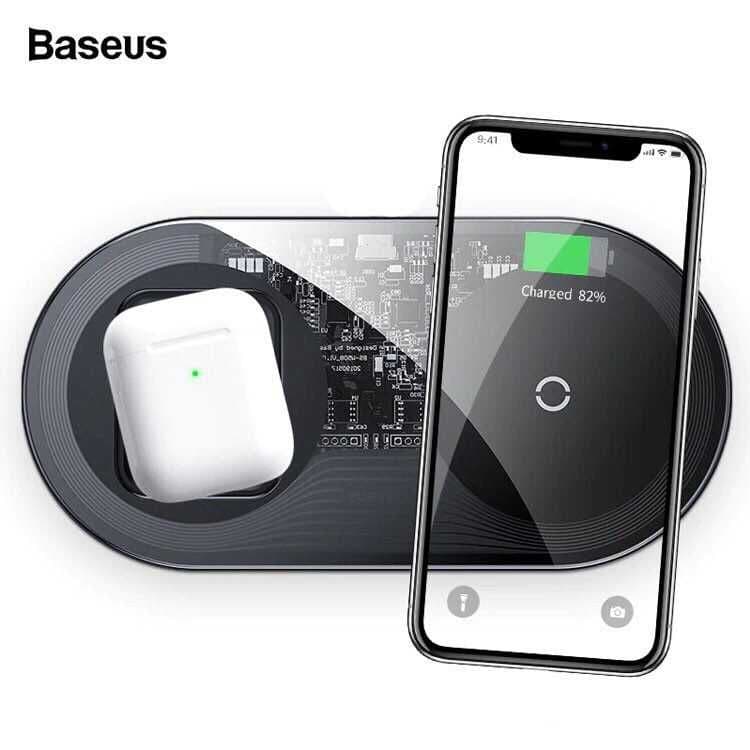 Baseus Беспроводное зарядное устройство 24w 2в1 Турбо — 3