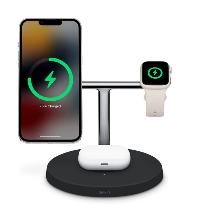 Belkin BOOST↑CHARGE PRO 3-in-1 Wireless Charger with MagSafe — 3