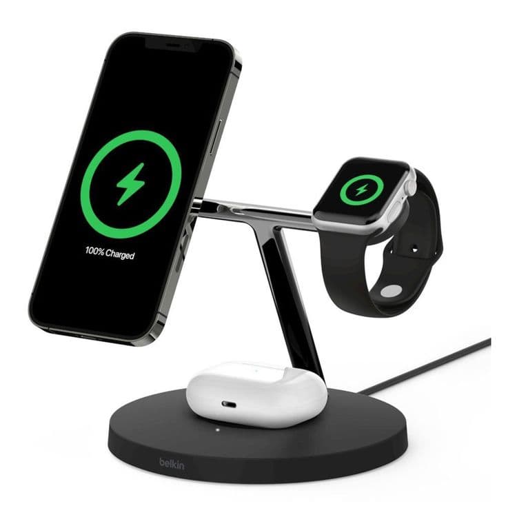 Беспроводное зарядное устройство Belkin MagSafe 3-in-1 Wireless Charge — 5