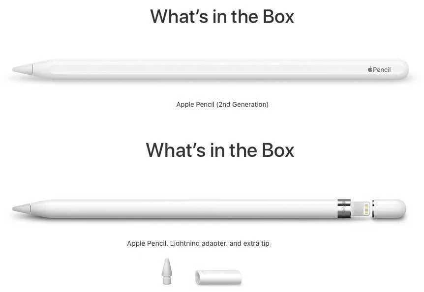 Apple Pencil 1 vs Pencil 2 стилиус — 2