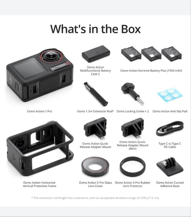 Dji osmo action 5 pro adventure combo camera kamera action — 2