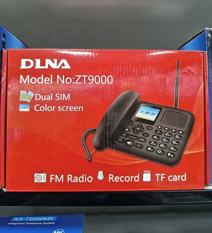 Супер, абсолютно новый, стационарный телефон с 2-сим картой GSM экран — 1
