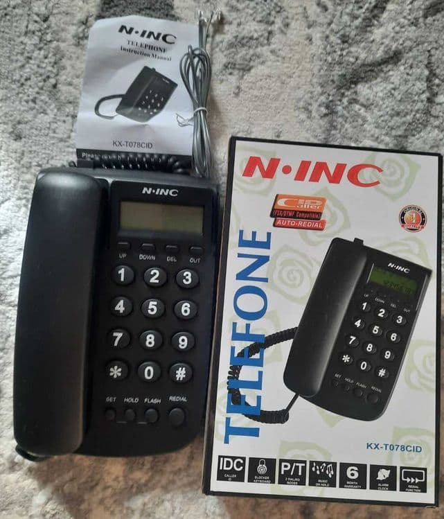 Стационарный НОВЫЙ Телефон Определитель Домашний N-INC kx-t 078 cid — 1