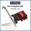 Сетевая карта PCIE на RJ45 2500 Мбит/с