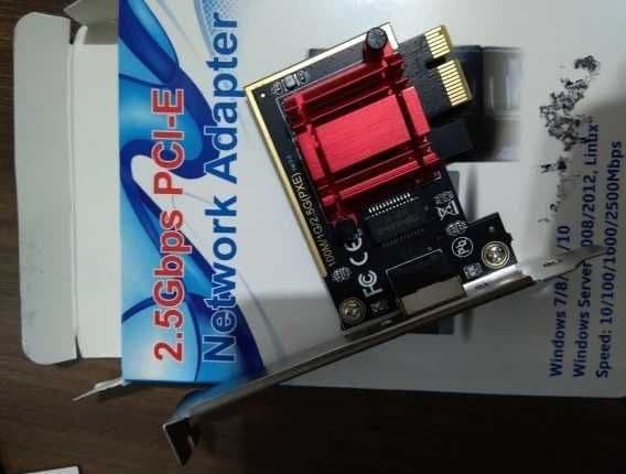 Сетевая карта PCIE на RJ45 2500 Мбит/с — 3