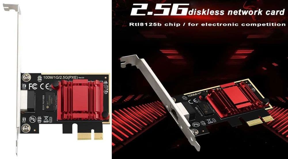 Сетевая карта PCIE на RJ45 2500 Мбит/с — 6