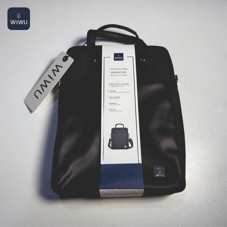 WIWU Vertical Bag — кожаная сумка для ноутбука / MacBook и iPad — 1