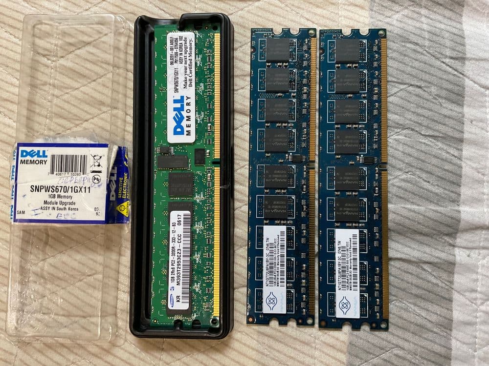 DDR 2 1GB, для рабочих станций и серверов — 1