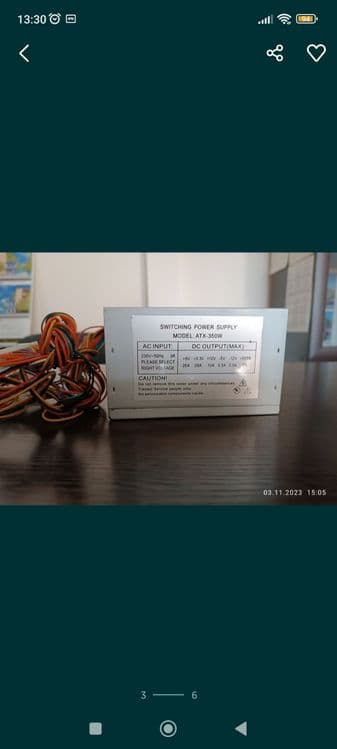 Продам блок питания для компьютера, 2 штуки. 
Модель; ATX 350W.
Цена з — 1