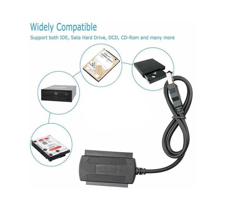 Переходник с USB 2.0 на IDE/SATA/S-ATA 2,5"/HDD 3,5" — 1